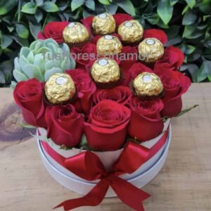 Caja dulce de rosas.