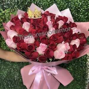 Ramo de 100 rosas duqueza