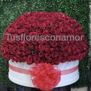 Arreglo gigante de rosas.